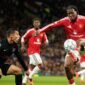 Patrick Dorgu menikmati debut Liga Champions bersama Manchester United setelah membantu Setan Merah menang 4-0. (AP Photo/Dave Thompson)