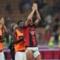 AC Milan menang 3-0 atas Lecce pada pekan kelima Serie A 2026/2027. Pulisic, Rabiot, dan Moreira mencetak gol. (AP Photo/Antonio Calanni)
