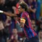 Lamine Yamal terus mengembangkan kemampuannya di Barcelona, termasuk tendangan bebas, penyelesaian akhir, gol, dan dribel. (AP Photo/Emilio Morenatti)