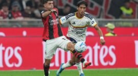 AC Milan menang telak 3-0 atas Lecce di San Siro pada pekan kelima Serie A 2026/2027 dan naik ke posisi kelima. (foto: 