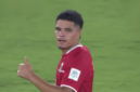 Ragnar Oratmangoen merayakan gol yang ia cetak ke gawang Singapura pada laga Indonesia vs Singapura di FIFA ASEAN Cup 2026, di Stadion Utama Gelora Bung Karno, Jakarta, Jumat (25/9/2026). Foto: Tangkapan layar RANS Live Streaming / FIFA ASEAN Cup 2026.
