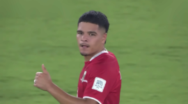 Ragnar Oratmangoen merayakan gol yang ia cetak ke gawang Singapura pada laga Indonesia vs Singapura di FIFA ASEAN Cup 2026, di Stadion Utama Gelora Bung Karno, Jakarta, Jumat (25/9/2026). Foto: Tangkapan layar RANS Live Streaming / FIFA ASEAN Cup 2026.